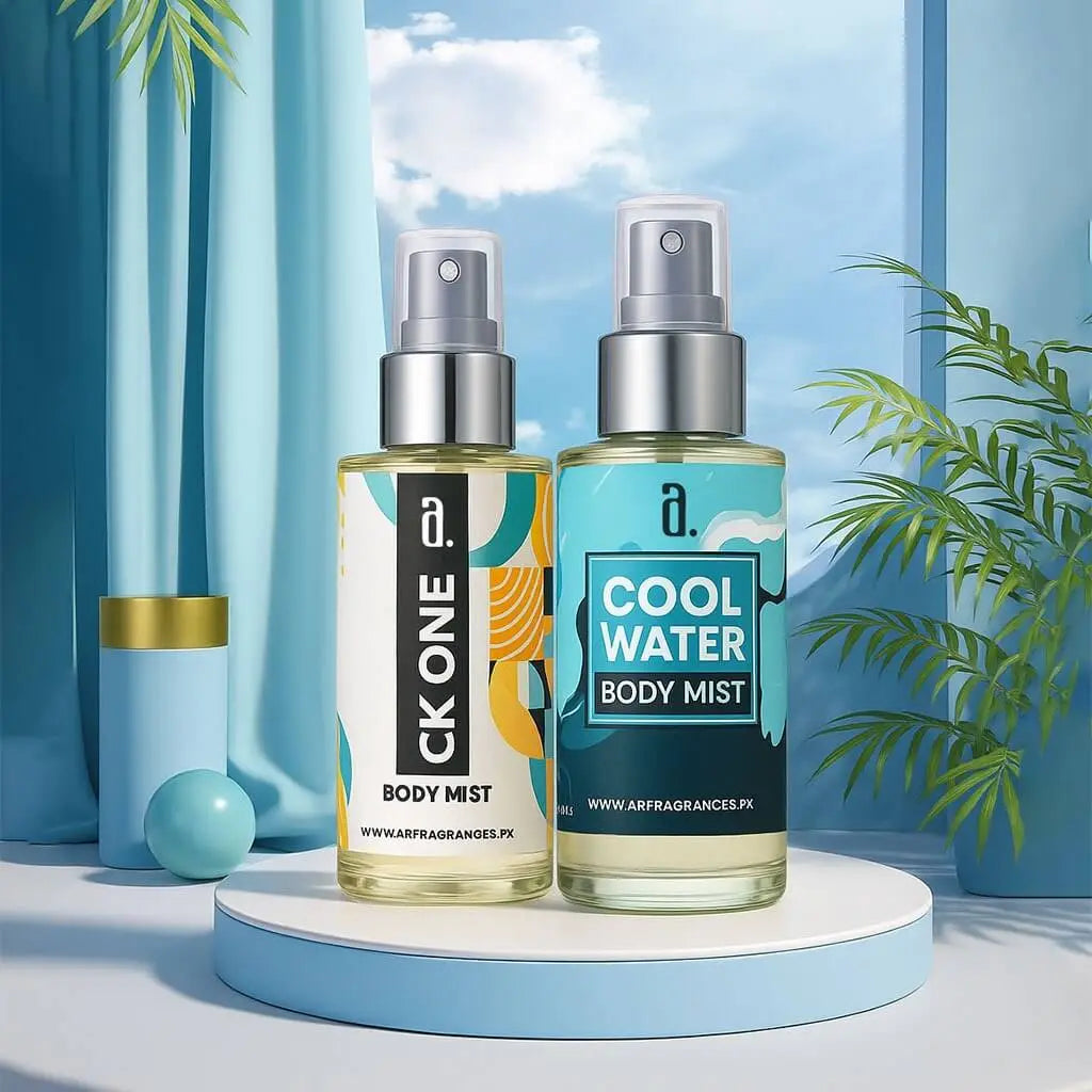PACK OF 2 BODY MISTS FOR MEN – CK ONE & COOL WATER